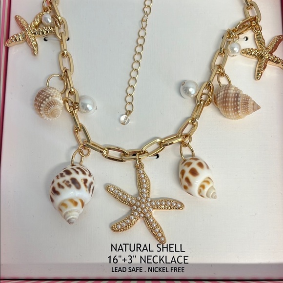 House of Harlow 1960 | Seashell/Starfish Charm Necklace & Bracelet - Picture 4 of 11
